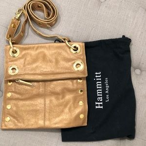 Hammitt crossbody Gold/ copper handbag. Medium.